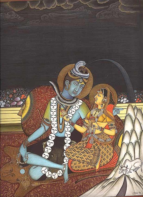 Shiva with Parvati