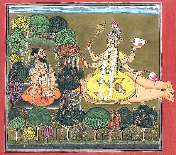 Tantric Form of Lakshmi Worshipped by Sage Chyavana