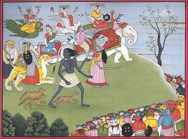 Annihilation of Demons Shumbha and Nishumbha