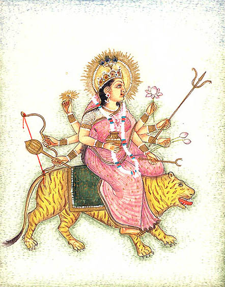 The Nine Forms of Durga - Kushmanda The Creator of the Cosmic Anda (Egg)