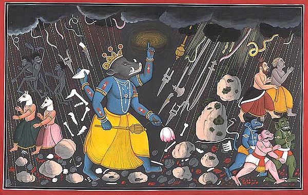 Varaha, the Boar-Incarnation of Vishnu