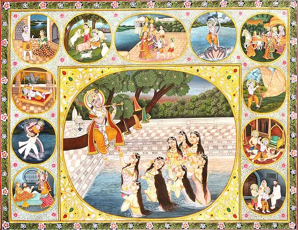 Composite Krishnaleela Painting