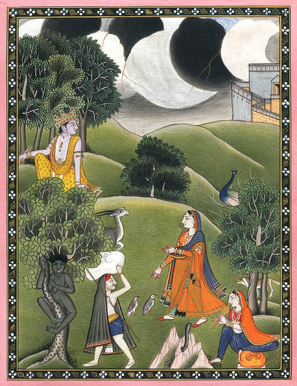 Yoginis and Krishna