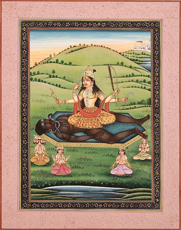 Mahavidya Shodashi (Tripura Sundari) as Visualized in Her Dhyana Mantra