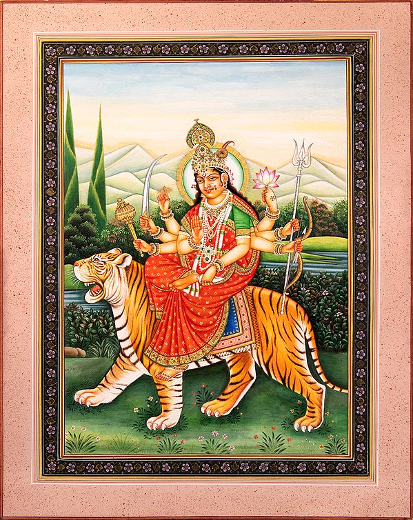 Ashta-bhuja-dhari Durga