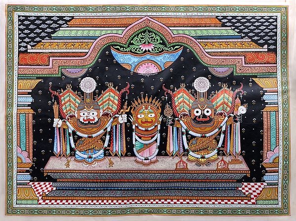 Jagannath-Subhada-Baalabhadra In Padma Shringar