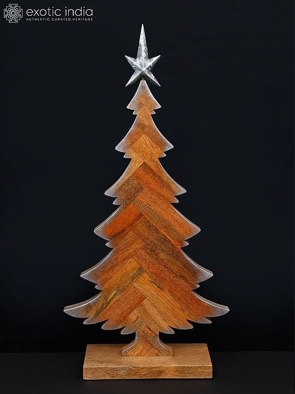 28" Christmas Tree in Wood | Home Decor