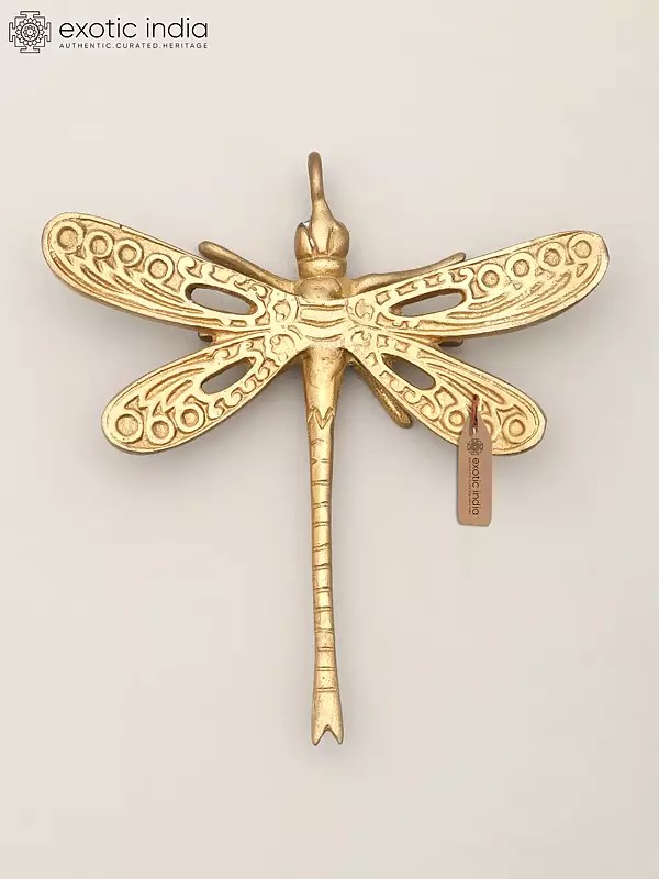4" Small Brass Dragonfly with Connector
