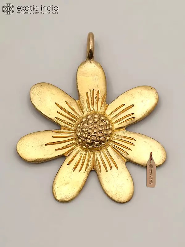 2" Small Brass Flower with Decor Attachment