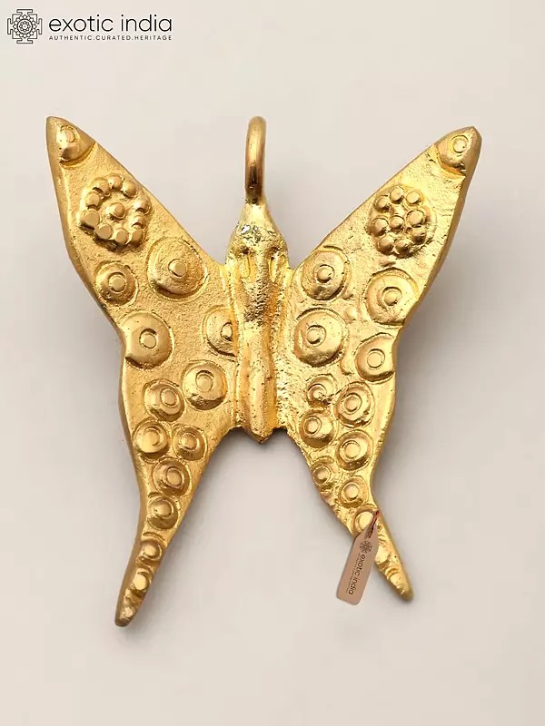 2" Small Brass Butterfly with Decor Attachment