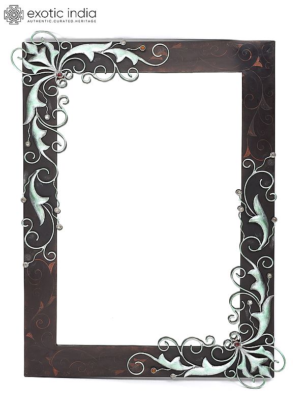 44" Scroll Design Wall Hanging Mirror | Home Decor