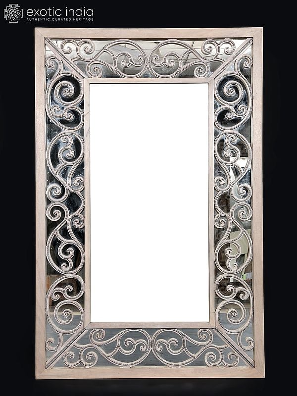 63" Large Designer Rectangular Mirror | Home Decor