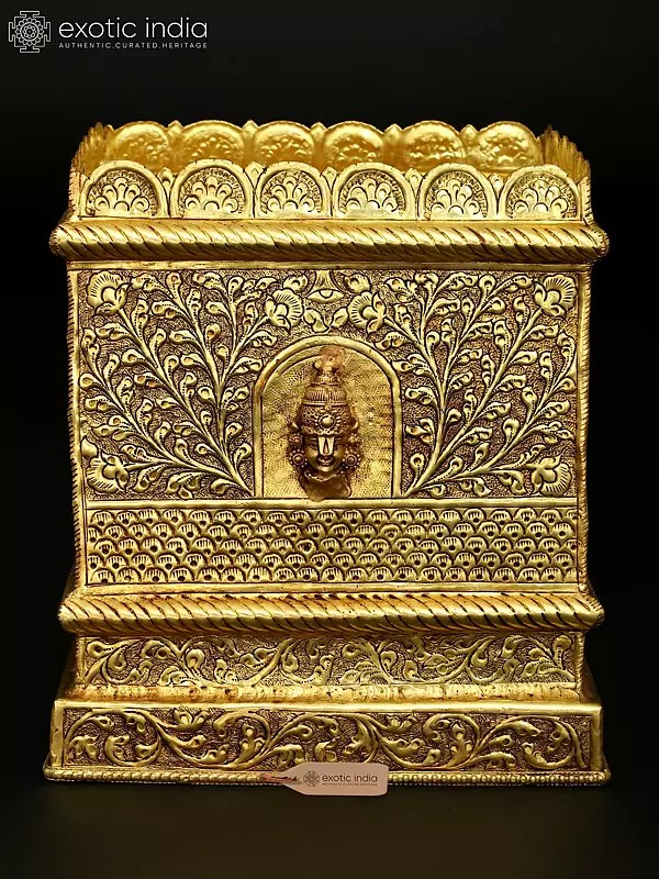 Brass Planter with Lakshmi Balaji Design