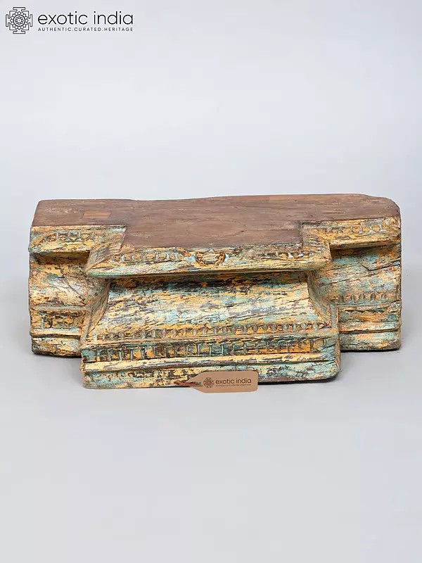 15" Wood Carved Designer Base/Pedestal