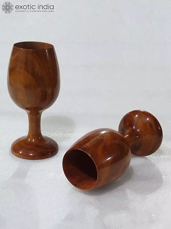 6" Stylish Rosewood Glass | Price Per Piece