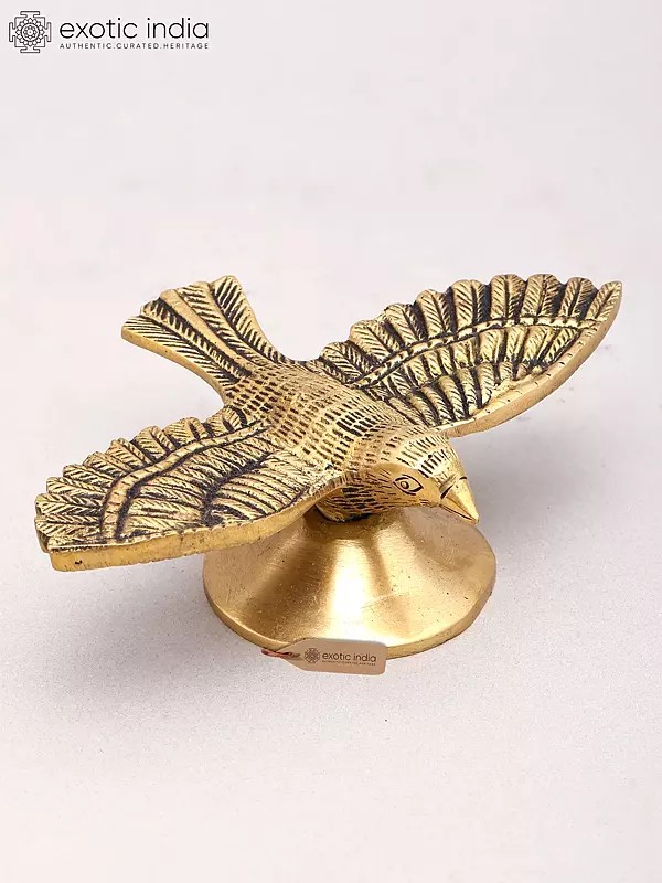 6" Brass Bird Figurine for Home Decor