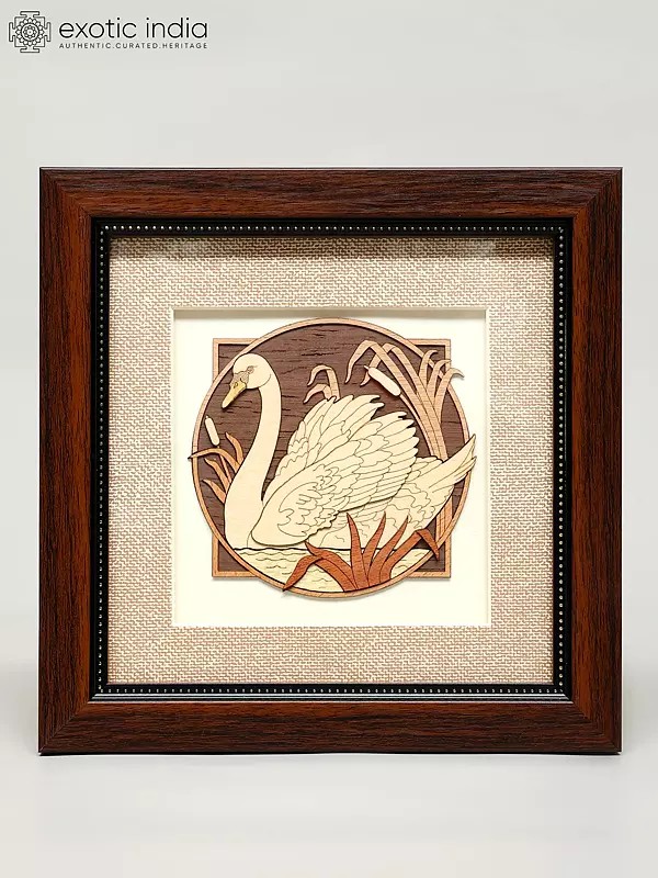 8" Hans Wood Carved Frame | Wall Hanging