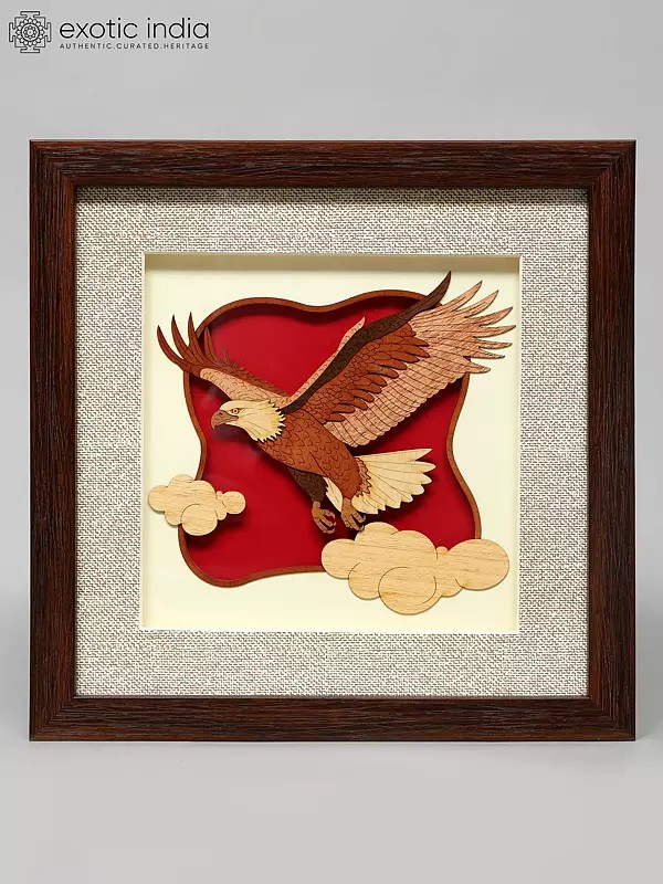 10" Eagle Wood Frame | Wall Hanging  | Home Decor