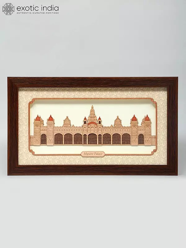 11" Mysore Palace | Wall Hanging Wood Frame | Home Decor