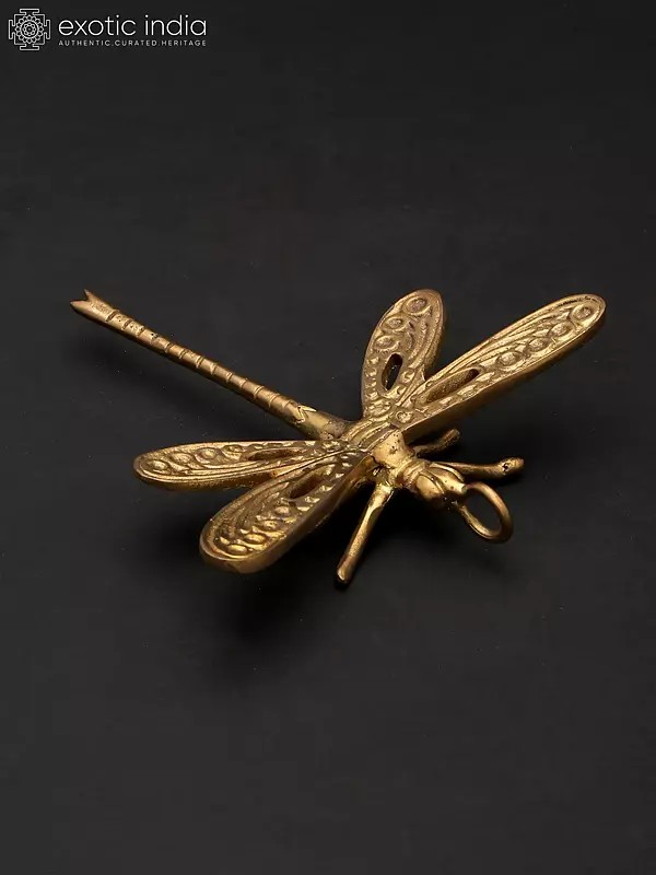 5" Small Brass Dragonfly | Home Decor