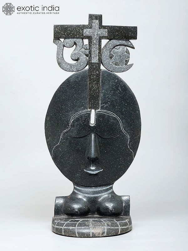 24" Sarva Dharma Sambhavana | Granite Stone Statue | Made In Orissa