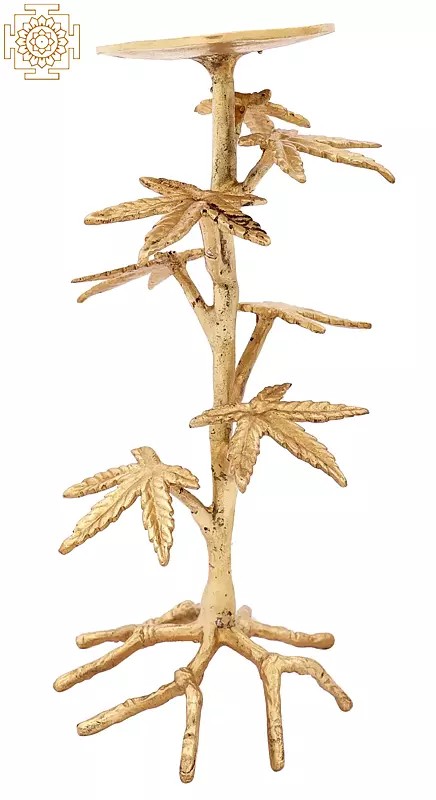 Brass Tree Candle Stand