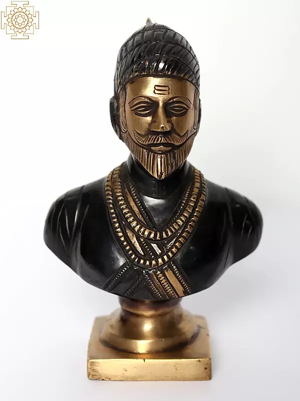 6" Brass Chatrapati Shivaji Maharaj