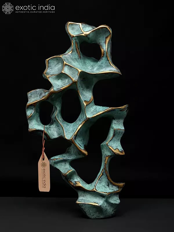 Contours of Chaos – The Beauty of What Cannot Be Contained | Brass Sculpture with Bronze Finish