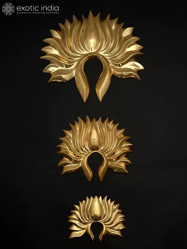 11" Set of Three Lotuses Wall Decor | Home Decor