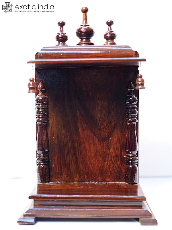 15" Wall Hanging Wood Temple For Home | Handmade Rosewood Home Decor Item
