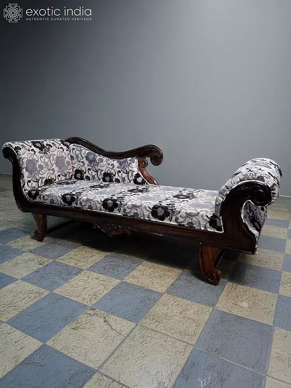 84" Wood Diwan / Sofa In Royal Look | Handmade Rosewood Home Decor Item | Shipped by Sea