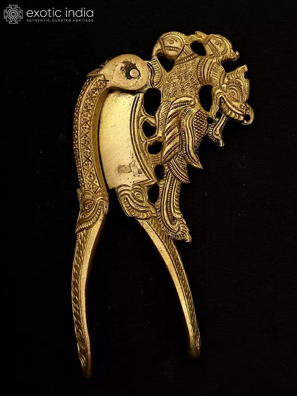 Brass Dragon Design Nut Cutter | Handmade