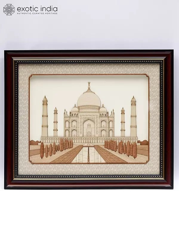 Taj Mahal | Wood Carved Frame | Wall Hanging