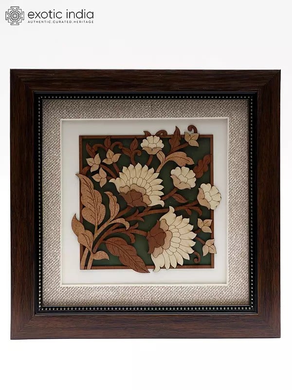 Floral Art Wooden Frame | Wall Hanging