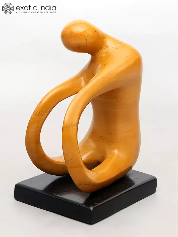 A Form Returning to Itself: Abstract Yoga Modern Art Sculpture