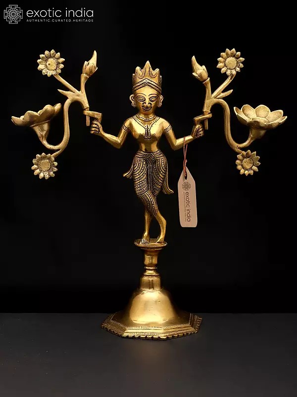 12" Mythical Grace with Radiant Bloom | Candle Holder | Home Decor