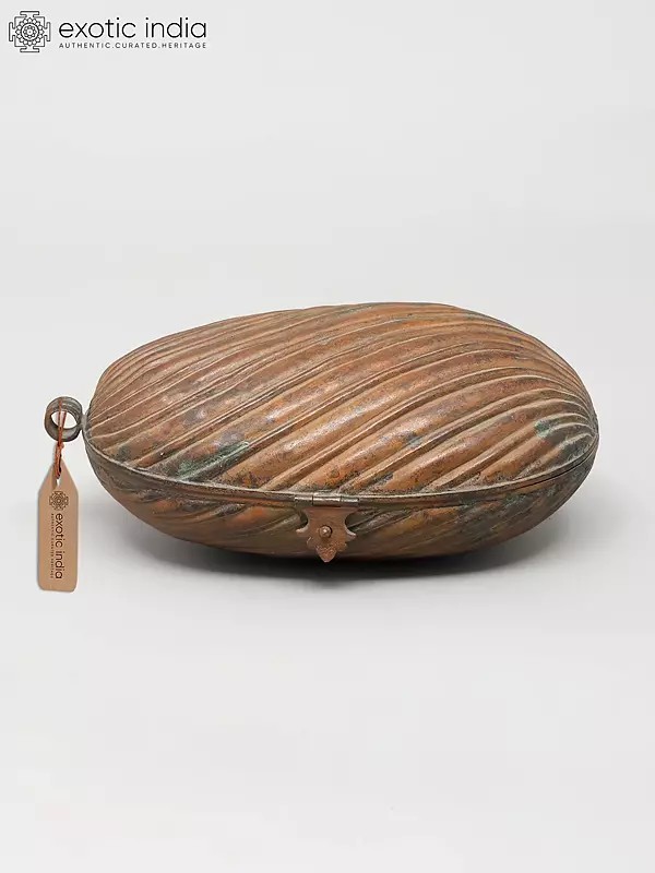 6" Vintage Brass Trinket Box with Patina Finish | Heritage Craftsmanship