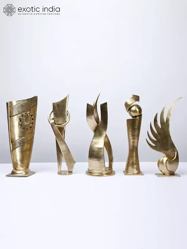 12" Set of Five Trophies | Table Decor