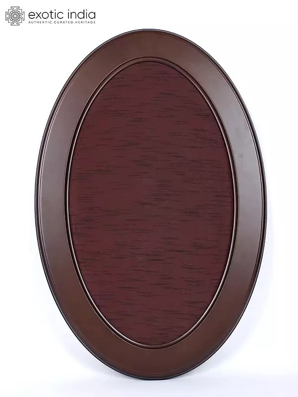 31" Large Oval Shaped Wooden Frame | Wall Hanging