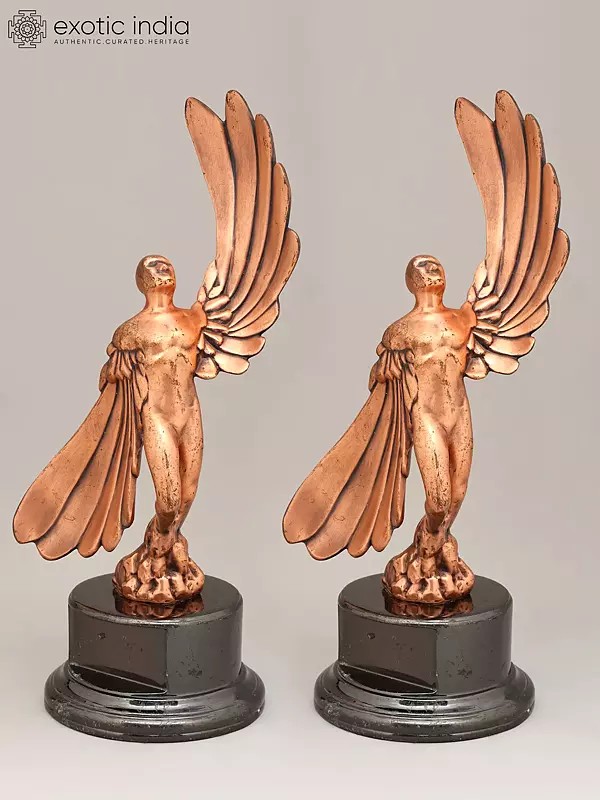 16" Flight of Liberation | Artistic Table Decor | Set of 2 Statues