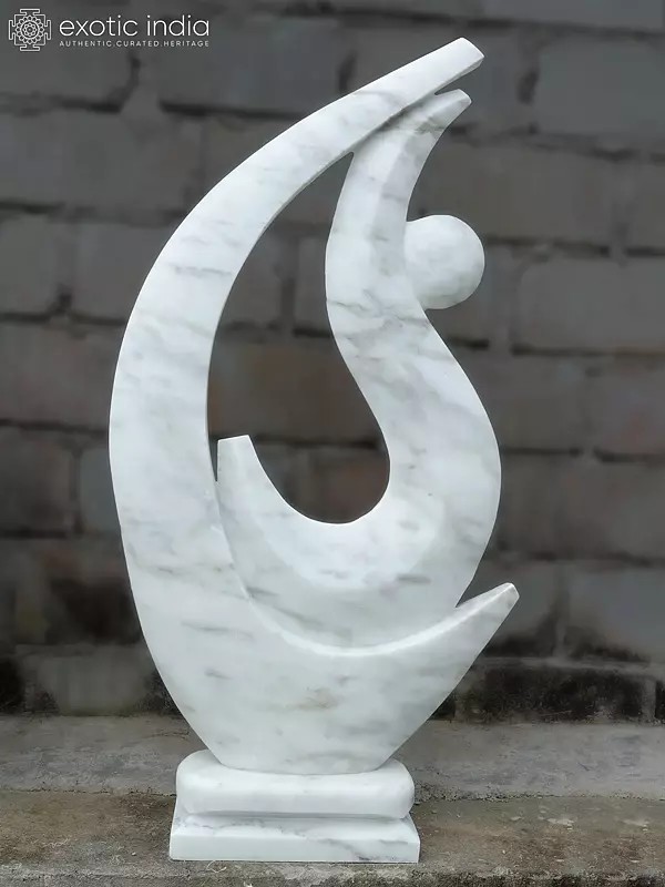 Grace in Motion: Marble Statue