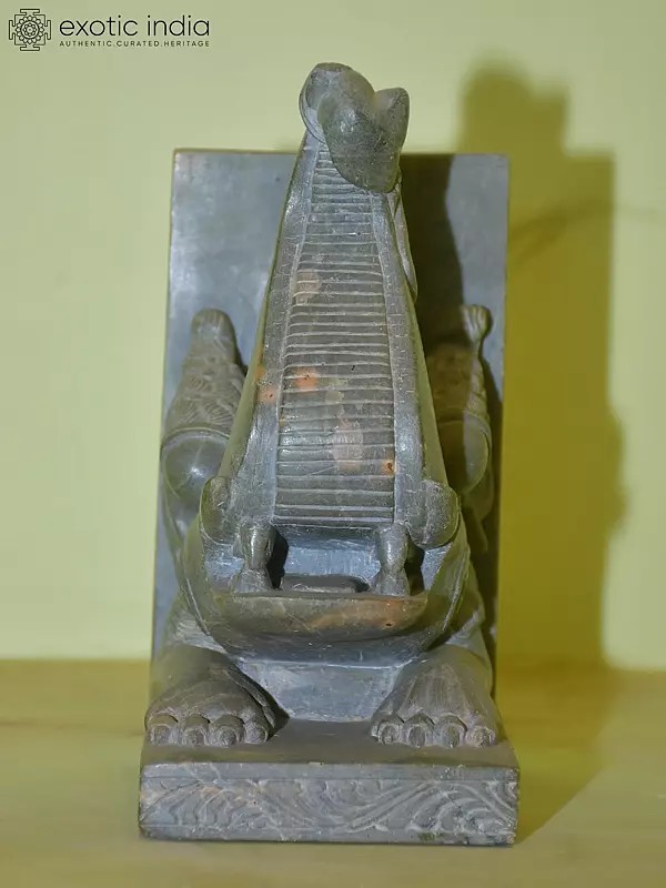 7" Elephant Bust | Green Stone Statue | Home Decor | Hand Carved