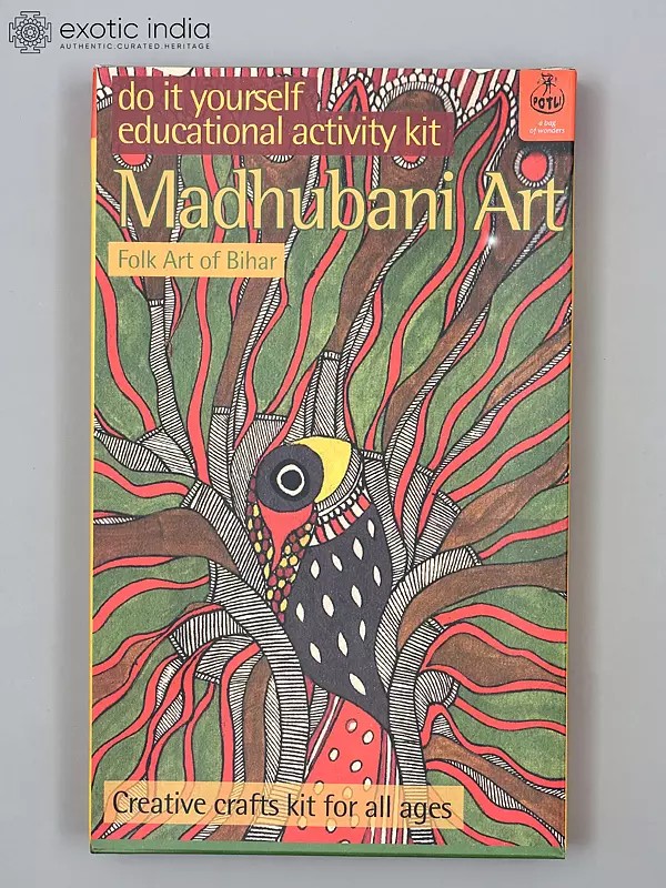 DIY Colouring Folk Art Kit Madhubani Painting | Educational Activity Craft Kit
