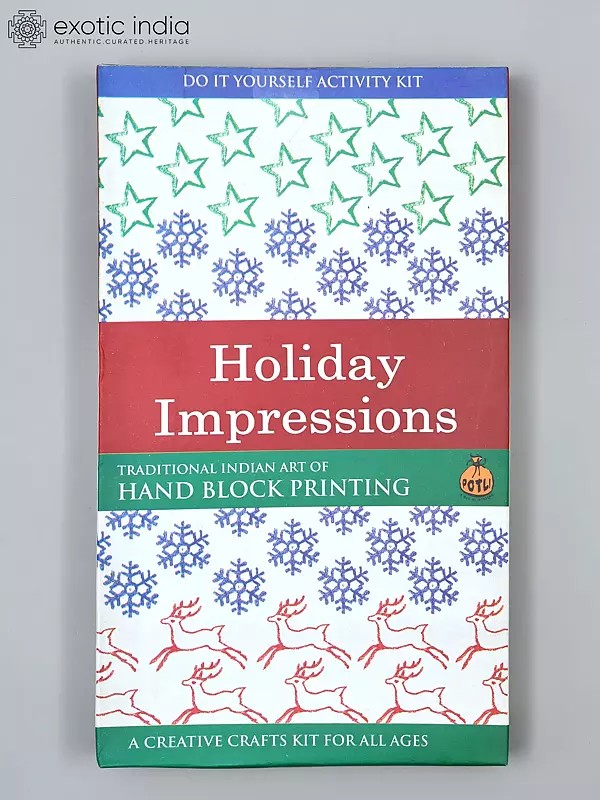 DIY Hand Block Printing Kit | Holiday Impression | A Creative Craft Kit for Kids