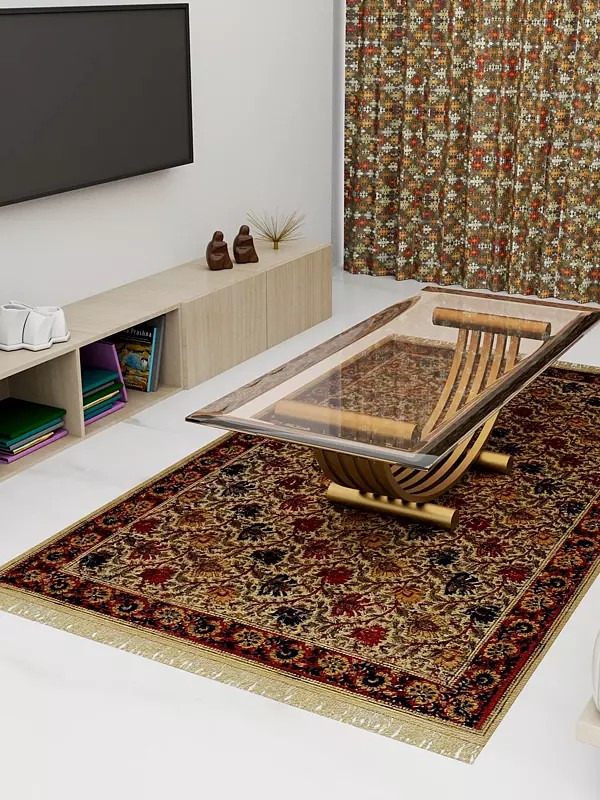 Durri from Andhra with Kalamkari Vegetative Motifs