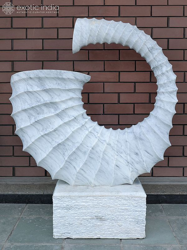 Marble Helix - The Architecture of Elegance | Modern Art Statue | White Marble