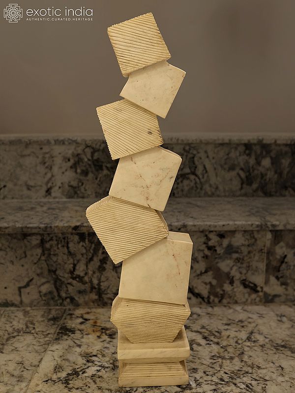 34" Rhythm of Balance | Abstract Art Statue | Marble | Exquisite Indian Art
