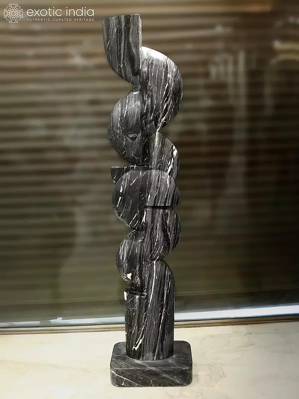 71" Balance in Chaos | Abstract Modern Art | Marble | Exquisite Indian Art