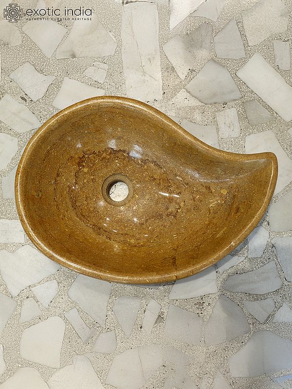 19" Wash Basin | Home Decor | Marble | Exquisite Indian Art