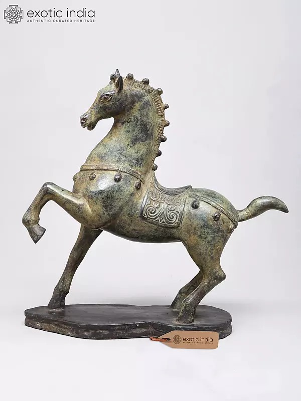 15" Decorative Horse | Home Decor | Brass Statue
